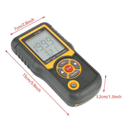 Digitale trillingsmeter, meetinstrument voor trillingssensor, precisiespleet, draagbaar, met snelheid 0,1 ~ 199,9 m/s2 pick.
