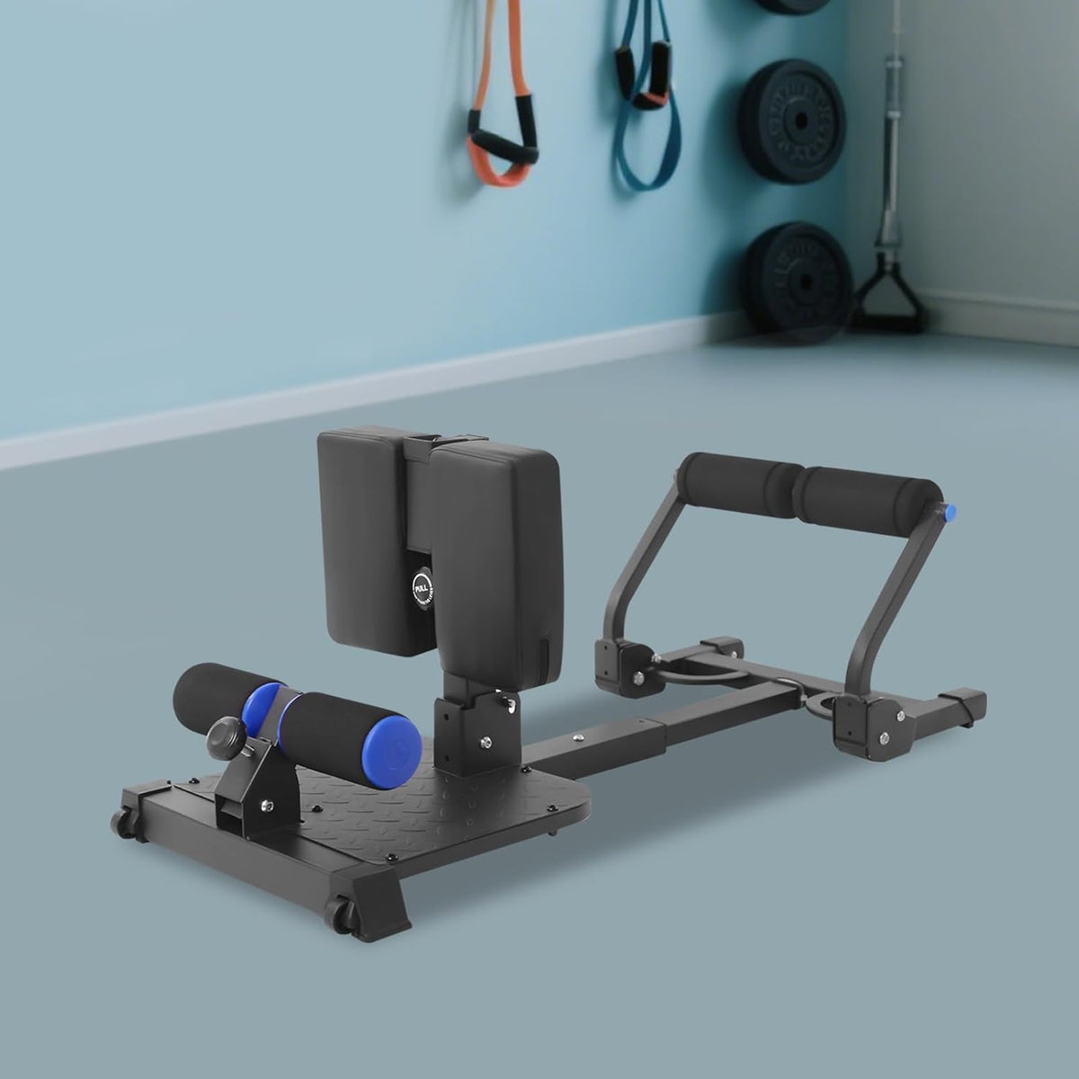 Home Rowing Machine, Foldable with Elastic Band, Hydraulic Leg Press, Rowing Machine for Cardio and Strength Training, Home Fitness Equipment, Space Saving, Up to 120 kg - QUORE