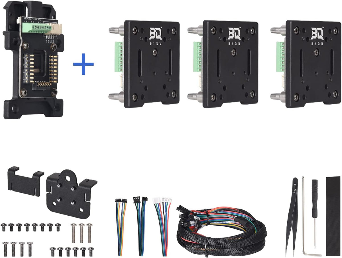 Hermit Crab bevestigingsmodule – 3D-printer upgrade – Hotend houder – BLTouch mount – Tool wissel en bevestiging – Veerclip montage – Geschikt voor lineaire geleiderail – Duurzaam en nauwkeurig