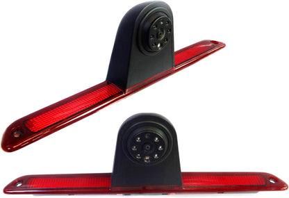 Dolfijn Automotive Achterste Hoge Niveau Remlicht Omkeercamera voor Mercedes Benz Sprinter 2007-2018 & VW Crafter Van 2007-2015, Camera & 4.3" Mirror Monitor