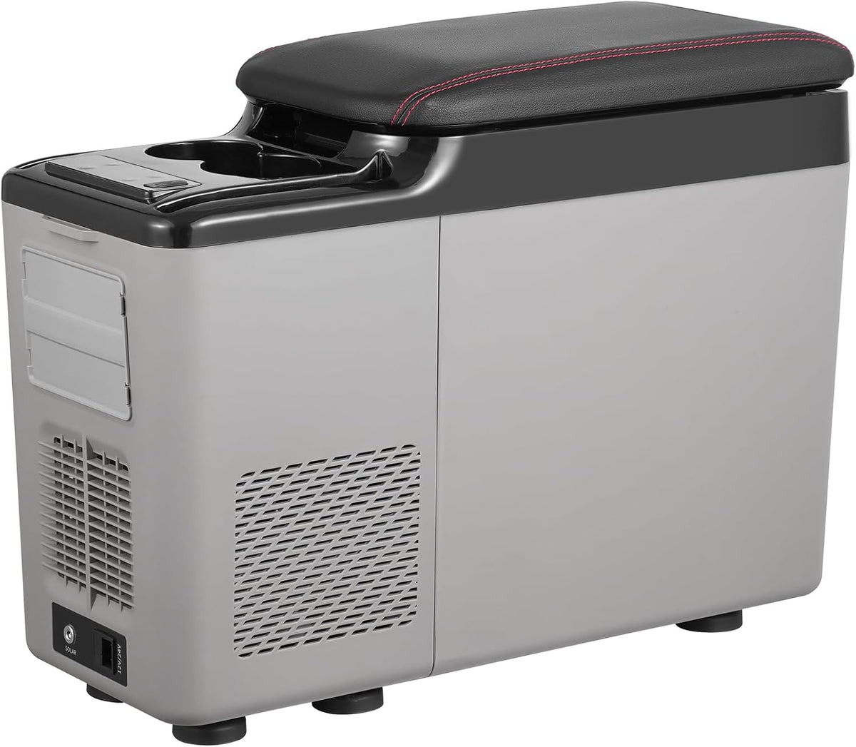 VEVOR Koelbox van 12 volt voor de armleuning van de auto, draagbare vriezer met een zone, 15 l, instelbaar bereik van -20 °C tot 20 °C, 12/24 V gelijkstroom en 100-240 V wisselstroom