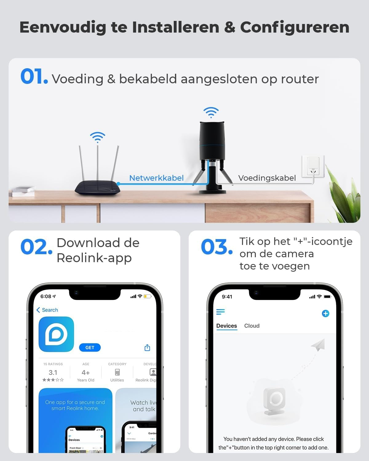 Beveiligingscamera - WiFi-beveiligingscamera - Camerabewaking - Draadloos - voor Buiten - 2.4-5GHz WiFi - CCTV - IP-camera - met Persoon - Voertuigdetectie - IP66 - Nachtvisie - met Bewegingsdetectie - Micro-SD Kaartsleuf - Timelapse - Zwart