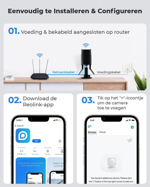 Beveiligingscamera - WiFi-beveiligingscamera - Camerabewaking - Draadloos - voor Buiten - 2.4-5GHz WiFi - CCTV - IP-camera - met Persoon - Voertuigdetectie - IP66 - Nachtvisie - met Bewegingsdetectie - Micro-SD Kaartsleuf - Timelapse - Zwart