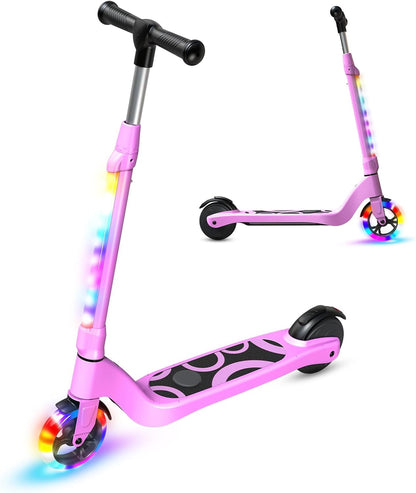 TST E-step voor kinderen van 6 tot 10 jaar, 5,3 inch (13,5 cm) met knipperende ledlampen en 3 instelbare hoogtes, 45 W motor, max. 10 km/u, maximale belasting 70 kg, elektrische step