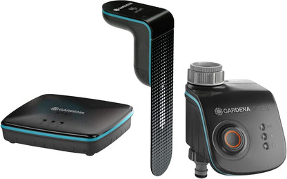 Gardena smart Sensor Control set: Intelligent besproeiingssysteem voor meer dan 6 zones, incl. smart Water Control/smart Sensor/smart Gateway, via smart-app bedienbaar (19202-20)
