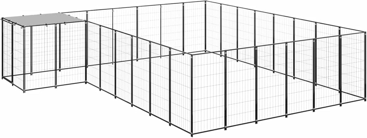 Outdoor Small Animal Chicken Coop with Lockable Door, Coop Bird Cage, Chicken Coop Animal Fence Freewheel Hatch Chicken House Animal House 440 x 440 x 110 cm (L x W x H)
