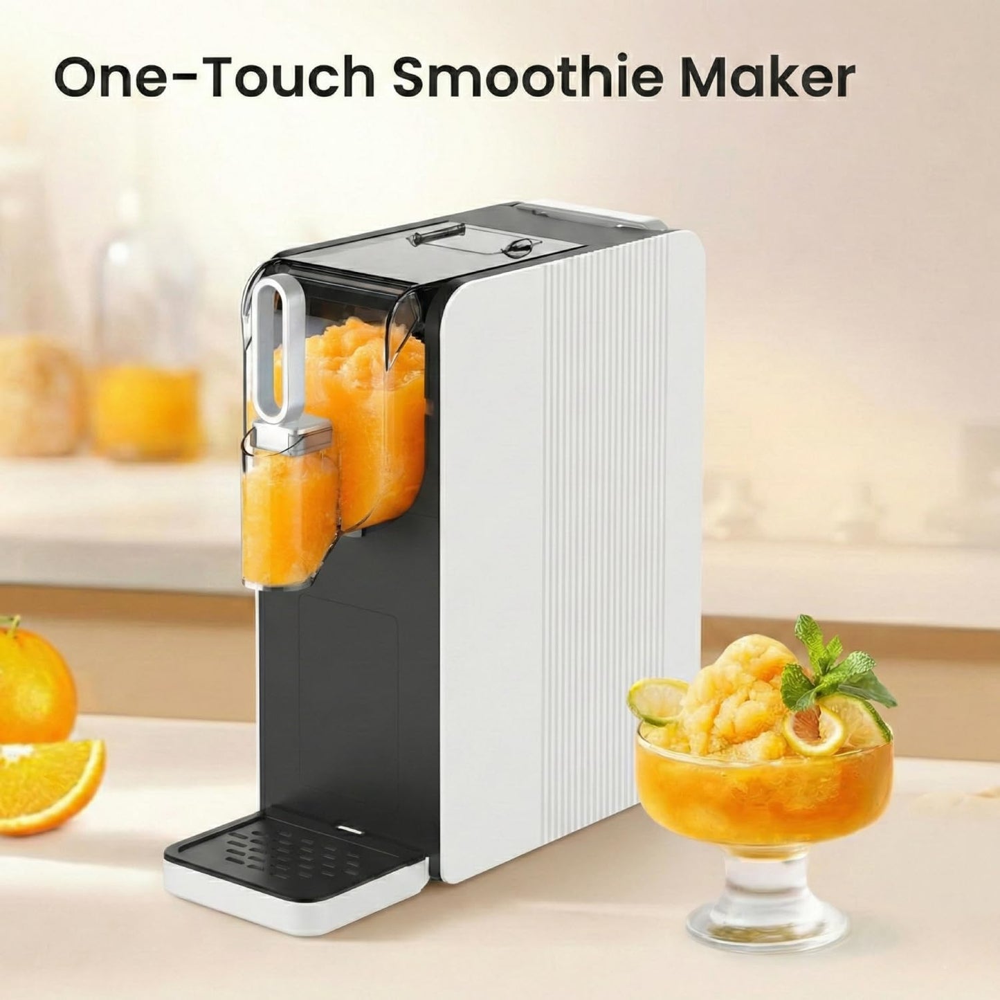 Professionele 6-in-1 slush-machine met intelligente receptuurherkenning, 2 liter inhoud, touchscreen, turbo-koeling, geen ijs nodig, automatische reiniging, perfect voor cocktails