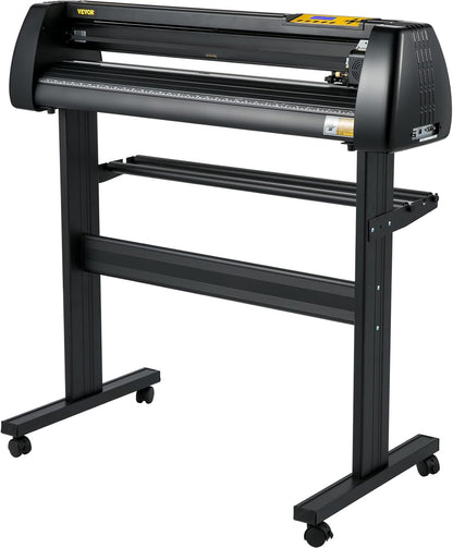 VEVOR Vinyl Cutter Machine, 28 Inch Papierinvoer Snijplotter Bundel, Verstelbare Kracht & Snelheid Vinyl Printer, LCD Display Windows Compatibel Sign Making Kit met Signmaster Software, Leveringen, 3