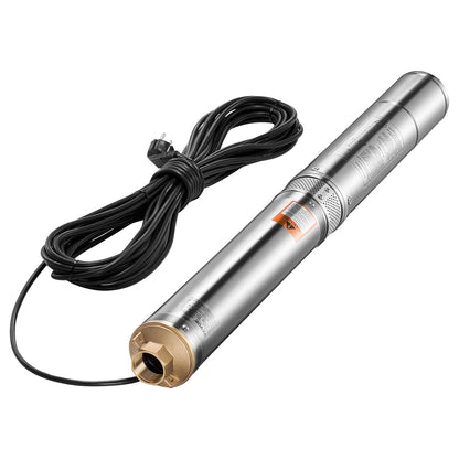Diepbronpomp – Dompelpomp – Waterpomp – Putpomp – Fonteinpomp – 750 W Uitgangsvermogen – IP68 Waterdicht Met 20 m Kabel