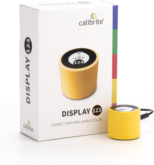 Calibrite Display 123 - Gebruiksvriendelijk monitorkalibratietool voor nauwkeurige kleuren bij opstellingen met één of twee schermen