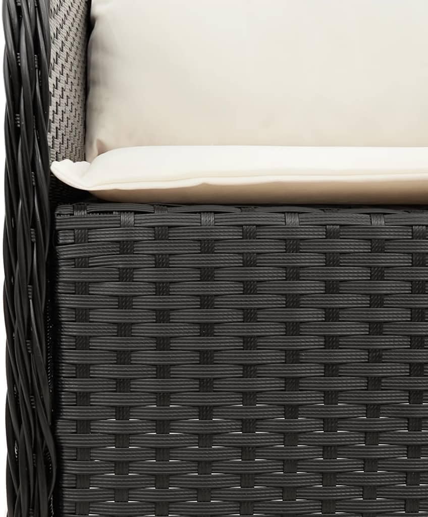 Gecheer Garden Chairs with Cushion 2 Pieces Black Poly Rattan Garden Chair Poly Rattan Garden Chair Rattan Garden Chairs Rattan Garden Chairs - QUORE