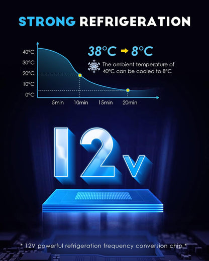 CGOLDENWALL Insuline-koelbox voor medicijnen, 2-20 °C, slimme elektrische mini-koelkast, 180 x 79 x 31 mm, grote capaciteit, meerdere laden voor reizen en huishouden