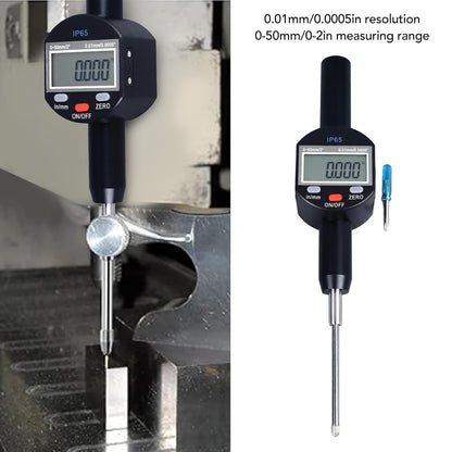 Digitale Die DIAL -indicator 0,01 Mm 0,0005in Resolutie 0 Tot 50 Mm 2in Bereik IP65 Waterdichte Elektronische Kiezer Testmeter