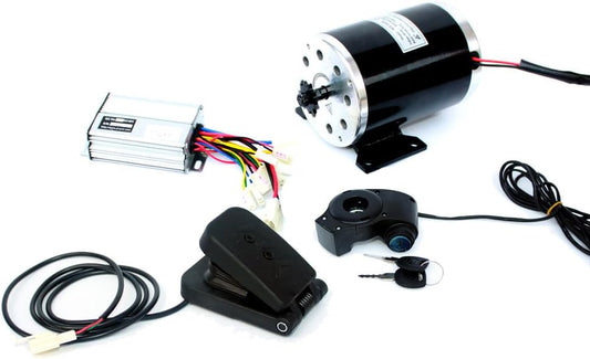 36V48V 1000W UNITEMOTOR Geborstelde Motor MY1020 met Controller en Throttle Motorfiets MX500 Opgewaardeerde Motor Kit