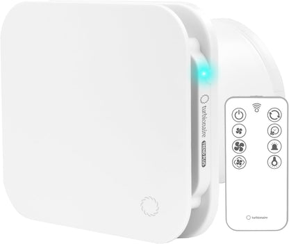 Turbionaire Trend Plus 120 mm Ventilator/Badkamerafzuiger – Afstandsbediening, 7 Snelheden + Boost, Timer, 25 dB, 5,5 W, Multifunctioneel, Anti-Vocht & Schimmel, 3 Jaar Garantie