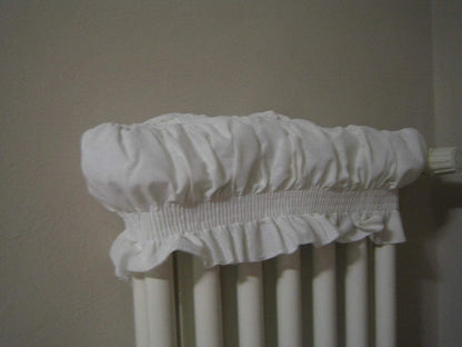 Radiatorafdekking, wit, 80-140 cm