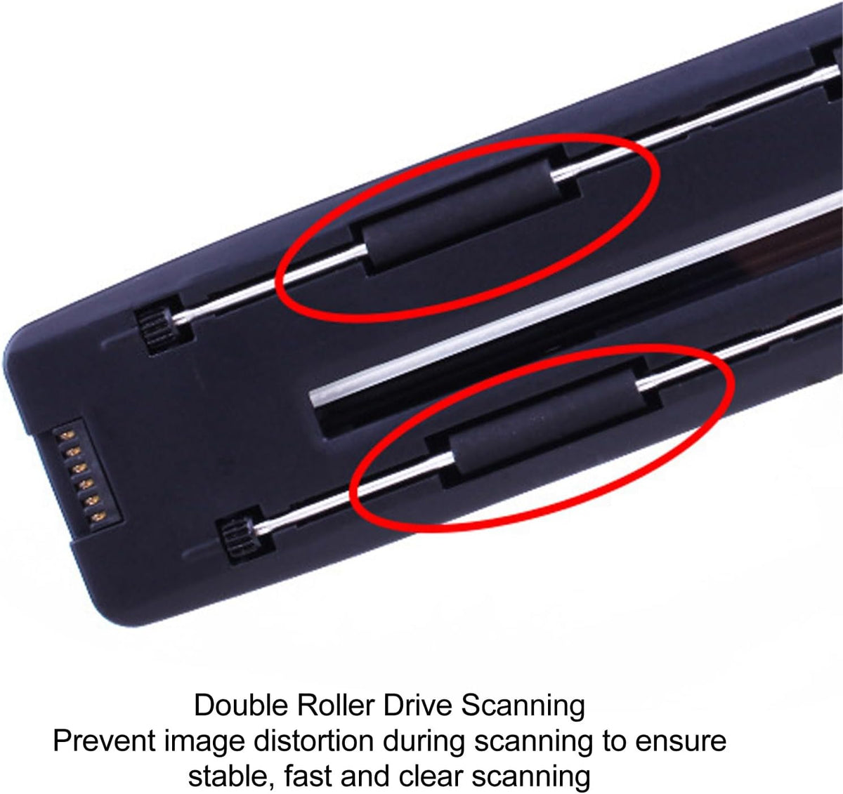 1050 DPI Mobiele Fotoscanner voor A4-documenten met JPG PDF-formaat, Draagbare Documentscanner, USB-handheld-beeldscanner voor Thuis en op Kantoor, Zakelijk, Foto, Afbeelding,