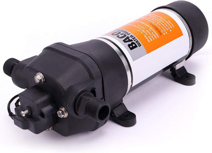Zelfaanzuigende waterpomp – Drukpomp – Membranepomp – Drinkwaterpomp – Pomp Voor Caravan, Boot En Vrachtwagen – AC220V 40 PSI – Automatische Start/Stop Met 2,7 Bar – 17 Liter Per Minuut