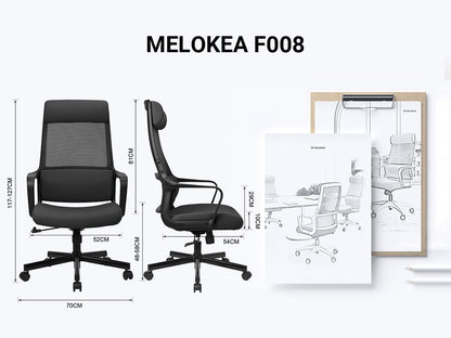 Bureaustoel – Ergonomische Bureaustoel – Draaistoel – Bureaustoel Met Lendensteun – Verstelbare Hoofdsteun – In Hoogte Verstelbaar – Ademende Mesh Rugleuning – 200 kg Draagvermogen