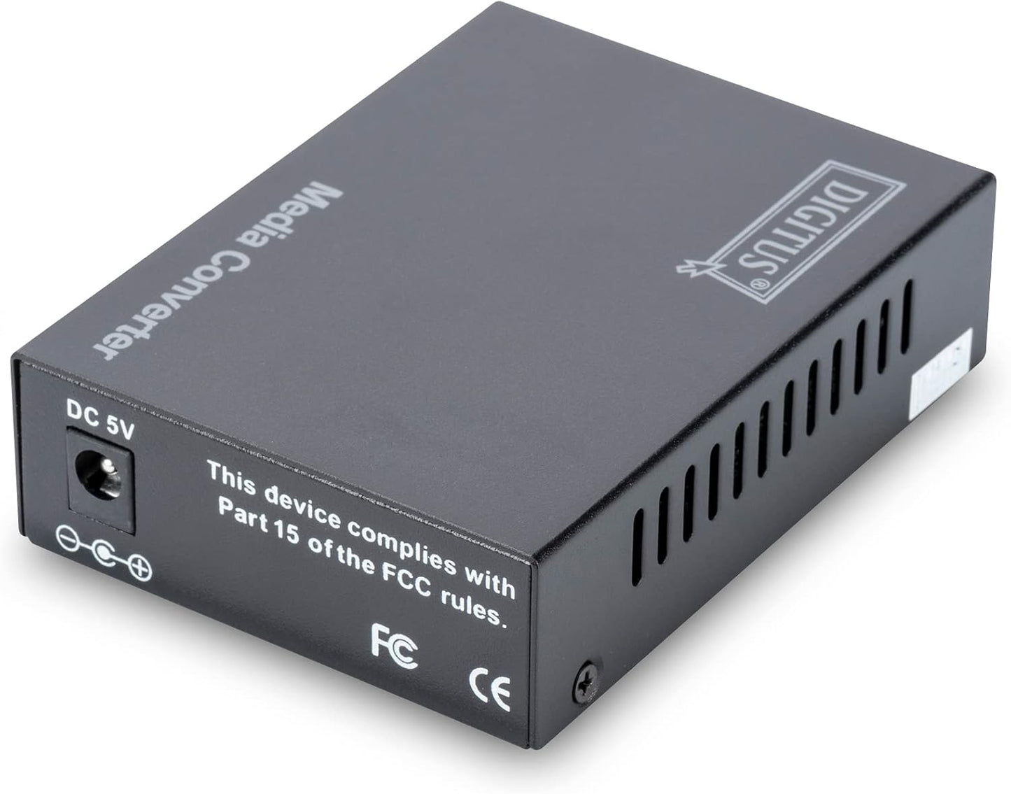 DIGITUS Media Converter - SFP+ poort - 10 Gbit Ethernet - RJ45 / SFP+ - 10GBase-T naar 10GBase-R - Zwart