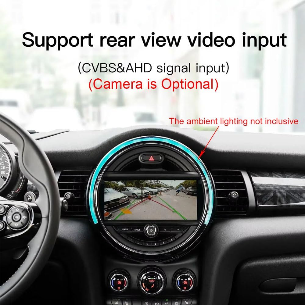 9” AHD GPS Navigator Autoradio – Multimedia Systeem – CarPlay Radio – Android Auto Radio – Achteruitrijcamera Systeem – Draadloze CarPlay & Canbus Integratie – Compatibel met Mini Cooper R50 tot R61