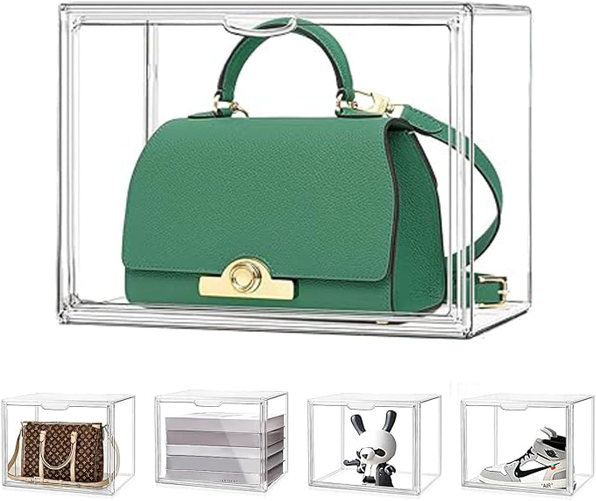 Tentoonstellingsvitrine van acryl met deur voor verzamelvitrines, vitrine, plexiglas, voor handtas, figuren, Funko Pop, zelfmontage (10, 36 x 22 x 27 cm)