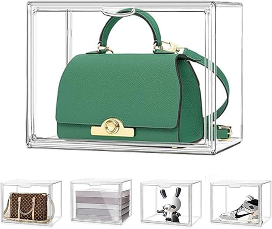Tentoonstellingsvitrine van acryl met deur voor verzamelvitrines, vitrine, plexiglas, voor handtas, figuren, Funko Pop, zelfmontage (10, 36 x 22 x 27 cm)