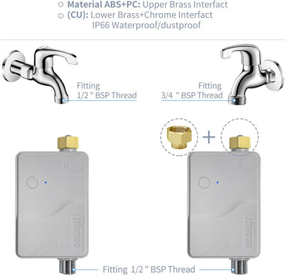 ECOWITT Tuinsproeier irrigatie timer WFC01, automatische bewateringstimer, druppelirrigatiesysteem, landbouw zelfbewateringssysteem voor planten met waterdichte regeling, watertimer + hub GW2000 +