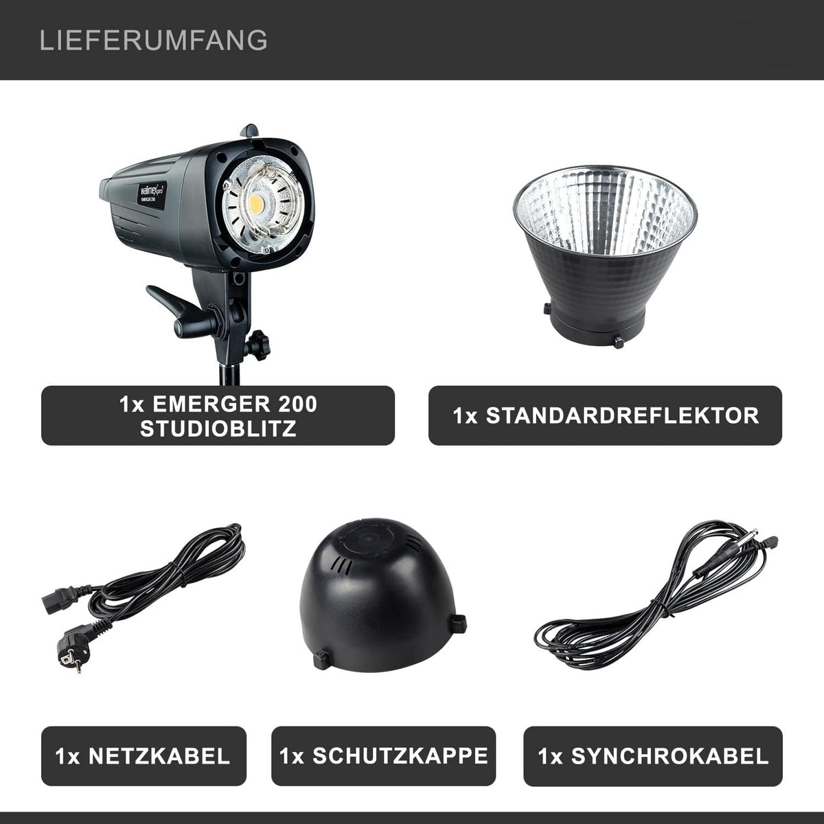 Walimex pro Emerger 200 Studioblitz