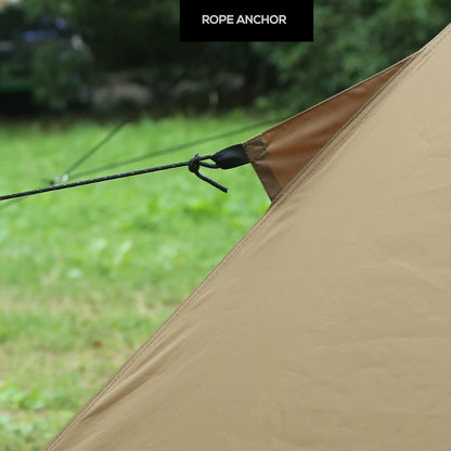 Preself 4~6 Persoon Tipi Hot Tent T3 XL met Schermvenster, Hoogte 8 '6 "2,6 m, Diameter 15' 4,6 m, voor Hout Buring Kachel Bushcraft Familie Camping Jacht Vissen (Tent)