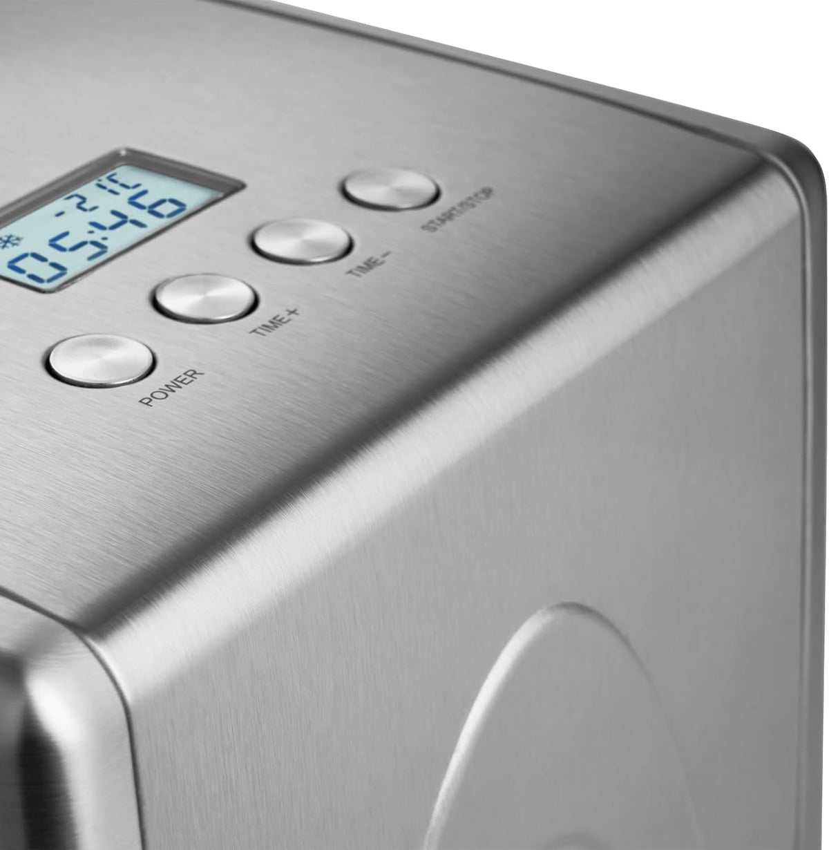 Springglanse ijsmachine Emma 1,5 l met zelfkoelende compressor 150 W, ijsmachine van roestvrij staal met uitneembare ijshouder, incl. receptenboekje
