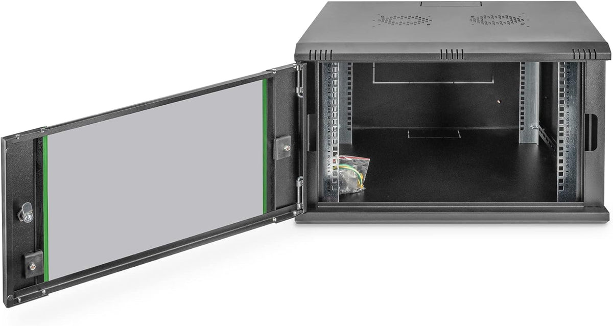 DIGITUS Netwerkkast - 19 inch Rack - 7 U - wandmontage - 600 mm diepte - draagvermogen 60 kg - Dynamic Basic Serie - Zwart