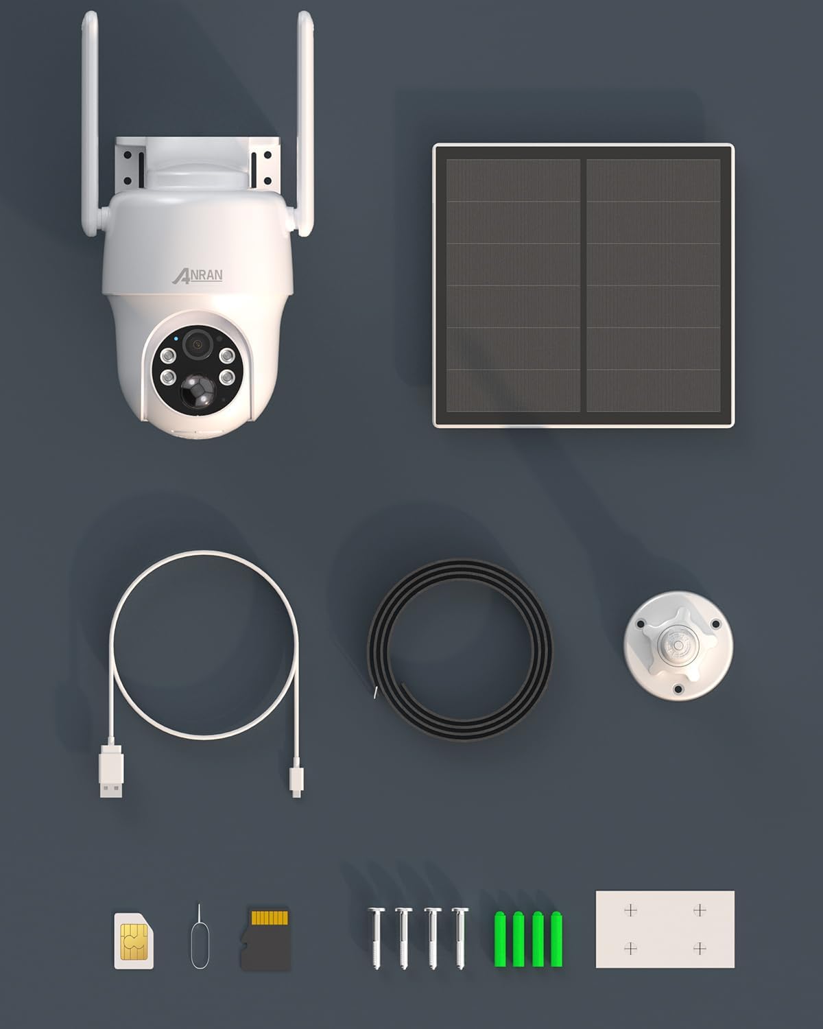 Draadloze 3G/4G LTE Beveiligingscamera – Buitencamera – Wifi-Loze Bewakingscamera – Zonnepaneel Camera – Batterijcamera – 2K Resolutie – PIR Humanoïde Detectie