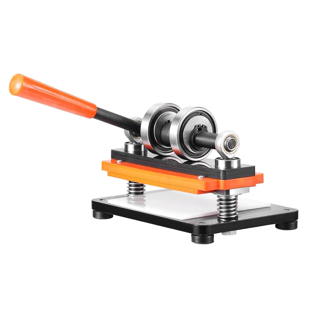 Handmatige stansmachine voor leer – Leerreliëfmachine – Leerpersmachine – Leerstempelmachine – Ledersnijmachine – Compact 18 x 10 cm – Belastbaar tot 1,5 ton