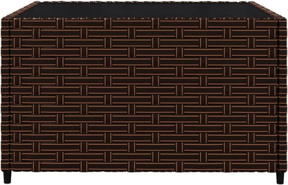 3 Piece Garden Lounge Set with Cushion, Lounge Set Lounge Set Balcony Garden Lounge Garden Furniture Sets Brown Poly Rattan 319747 - QUORE