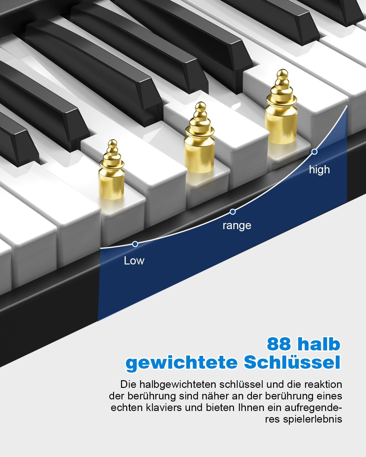 Opvouwbare Piano Met 88 Toetsen – Keyboard – Pianotoetsenbord – Digitale Piano – E-Piano – 180° Opvouwbaar – Bluetooth/MIDI