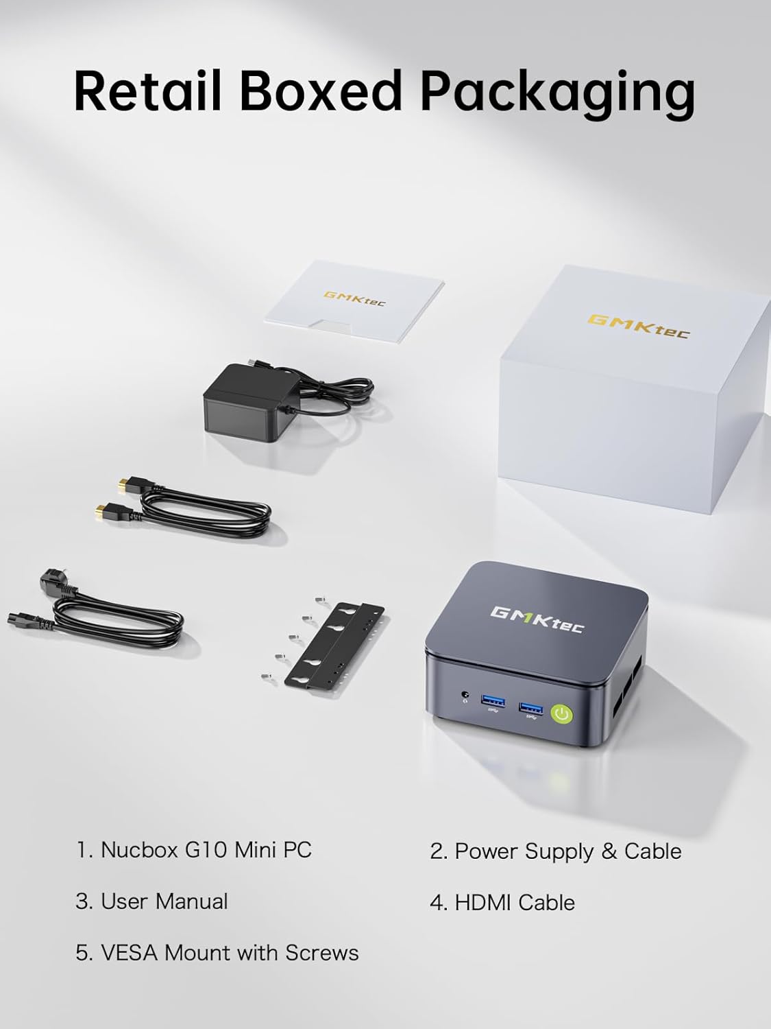 Mini PC – NUC PC – Mini Desktop – Compacte Computer – Krachtige Ryzen 5 3500U Processor – 16GB DDR4 RAM & 256GB SSD