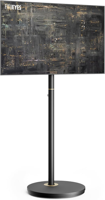 FITUEYES Design TV-vloerstandaard voor 24-48 Inch Minimalisme Hoek TV-standaard Hoge Moderne TV-standaard Instelbare Hoogte Houdt 20kg Max VESA 200 * 200 Master Series