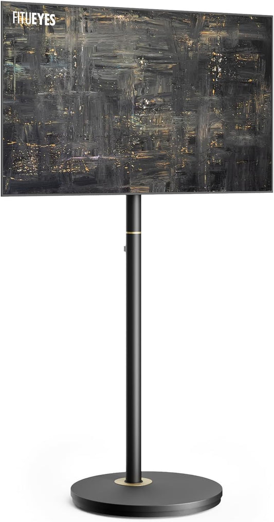 FITUEYES Design TV-vloerstandaard voor 24-48 Inch Minimalisme Hoek TV-standaard Hoge Moderne TV-standaard Instelbare Hoogte Houdt 20kg Max VESA 200 * 200 Master Series
