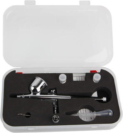 Airbrush-set – Airbrush-compressor – Airbrushpistool – Spuitpistool – Airbrush-kit – Olievrije Zuigercompressor – 3-Liter Luchtreservoir met Manometer