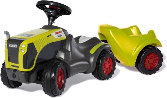 Rolly Toys Babyglijbaan Claas Xerion met rollyMinitrac aanhanger (glijvoertuig met trailer, voor kinderen van 1,5-4 jaar, opbergvak onder de motorkap, fluisterloopbanden) 135882