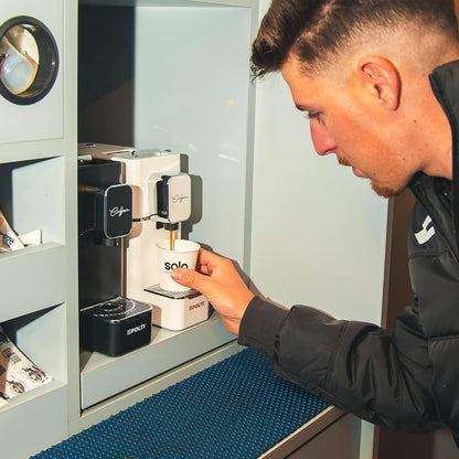 Polti Coffea S15W, espressomachine, compatibel met E.S.E. 44 mm, tank 0,85 l, pompdruk 19 bar, wit