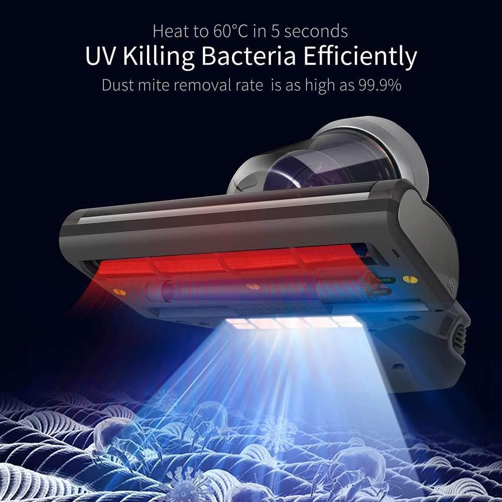 Jimmy JV35 mijtzuiger met UVC-licht, 14 kPa, sterke zuigkracht van de matras, 700 W, 5S vermogen, snel opwarmen, inclusief HEPA-filter