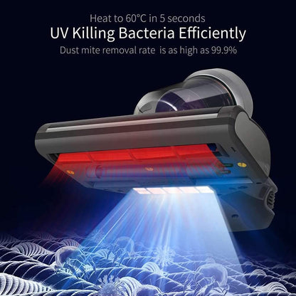 Jimmy JV35 mijtzuiger met UVC-licht, 14 kPa, sterke zuigkracht van de matras, 700 W, 5S vermogen, snel opwarmen, inclusief HEPA-filter