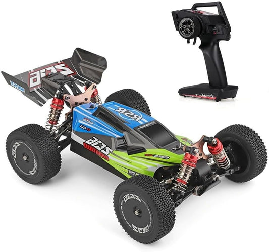 RC Auto – Radiografisch Bestuurbaar Modelauto – Afstandsbestuurbare Buggy – Bestuurbare Raceauto – 4WD Offroad Voertuig – Hoge Snelheid 60 km/u – 2,4 GHz Bereik 100 Meter – Groen - QUORE