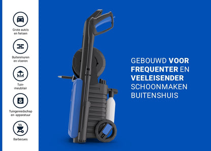 Hogedrukreiniger – High Pressure Cleaner – Waterstraalreiniger – Terrasreiniger – Auto Wasmachine – 150 Bar Druk – 2200 Watt Vermogen