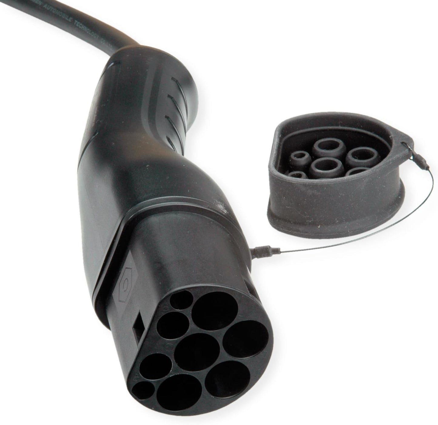 ROLINE E-car laadkabel type2, 1-fase, 250VAC (1P+N+E), 32 A, 7,4 kW, spiraalkabel, 3 m