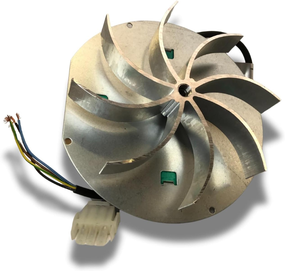 rookafzuiging voor pelletkachels met EcoFit 2RECA3-motor, FANDIS VFCA23 met ventilator van 25 mm hoogte, vermogen 23/27 watt, diameter ventilator 150 mm