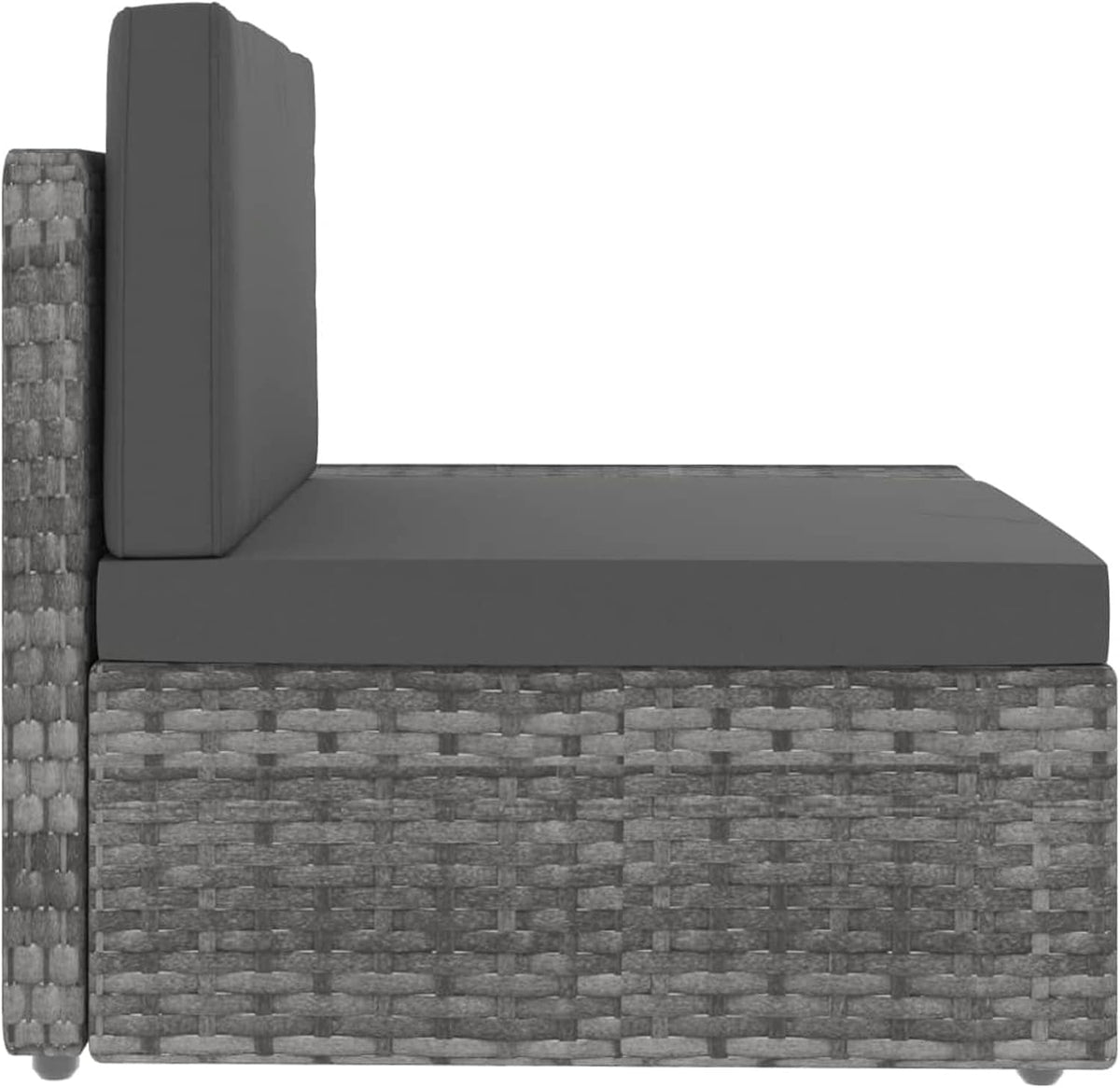 3-Piece Garden Lounge Set Garden Furniture Sets Lounge-Garden Furniture Balcony Furniture Lounge Garden Furniture Set Poly Rattan Grey - QUORE