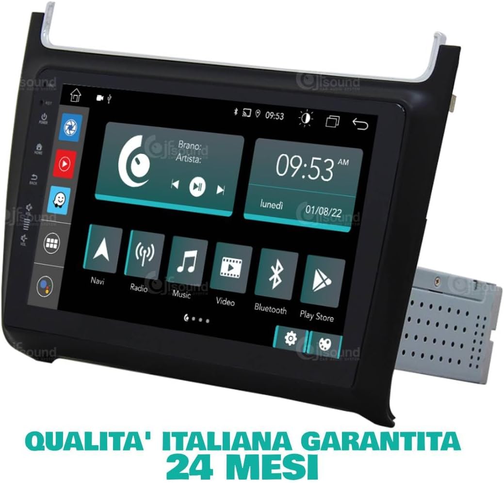 Autoradio Volkswagen Polo – Autoradio GPS – Navigatiesysteem Auto – Multimedia Speler – Inbouw Radio – 9 Inch Touchscreen – 8-Core Processor – Bluetooth & WiFi Connectivity